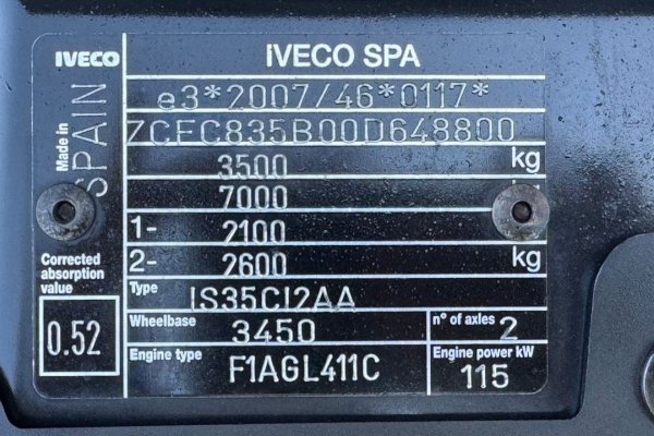 Iveco Daily 35C16H 3.0 160CV 